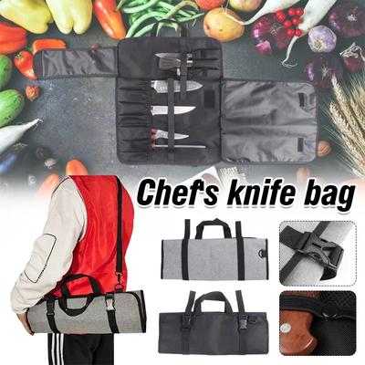 Rolltasche für Kochmesser, faltbar, professionelle Aufbewahrungstasche für Küchenmesser, Outdoor-Werkzeugtasche, tragbare Tragetasche für Picknickmesser