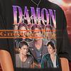 Koszula DAMON SALVATORE, Vintage T-shirt Damona Salvatore, Koszulki dla fanów Damona Salvatore, Retro Sweter z lat 90. Damona Salvatore, Prezent z gadżetami Damona #ari