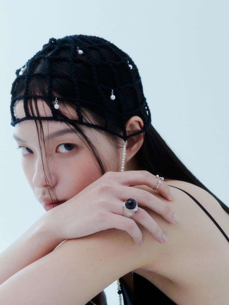 Lowool Black Frog Eye Ring