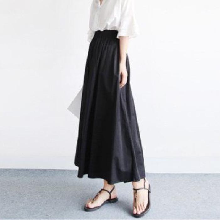 2024 Spring Japanese Style Women's Large Size A-Line Umbrella Skirt with Big Swing, Hong Kong Fashion