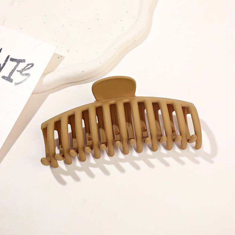 13CM Korean Solid Color Large Hair Claw Elegant Acrylic Ponytail Clip Hairpins Barrette Crab for Women Girls Hair Accessories