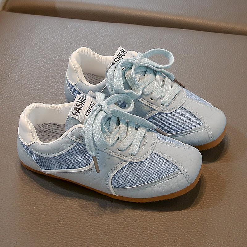 

Немецкие тренировочные кеды для девочек 2025 весна-осень новая корейская версия ретро дышащие универсальные дофаминовые легкие детские спортивные туфли 30 джинсовый синий