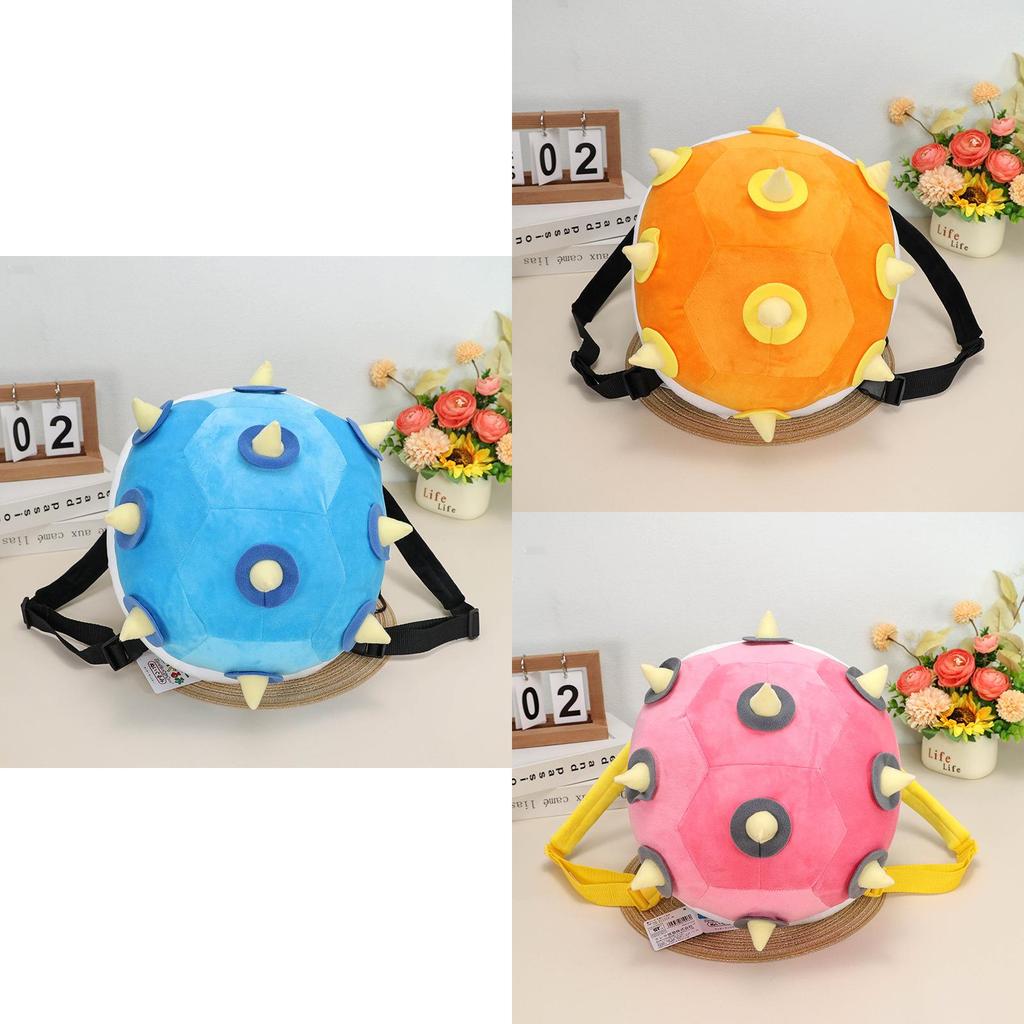 30cm Mario Turtle Shell Plush Backpack With Koopa Dragon Son Kids Shoulder Bag
