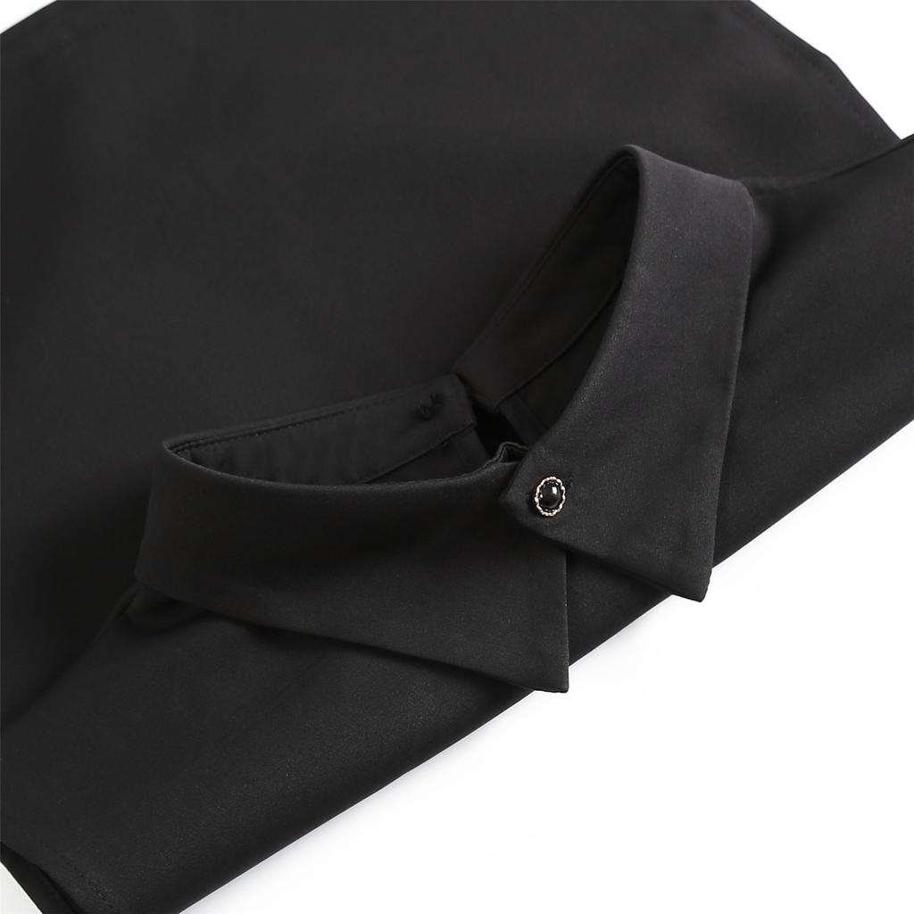 Elegant Lapel Collar Neck Cover Adjustable Turn Down Collar Insert for Women Office Clothing Accessory Neck Decoration