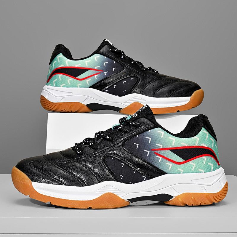 

Детские кроссовки для бадминтона для девочек и мальчиков, для настольного тенниса и тенниса, легкие, дышащие, нескользящие, амортизирующие, мужские кроссовки для настольного тенниса 40 чёрный