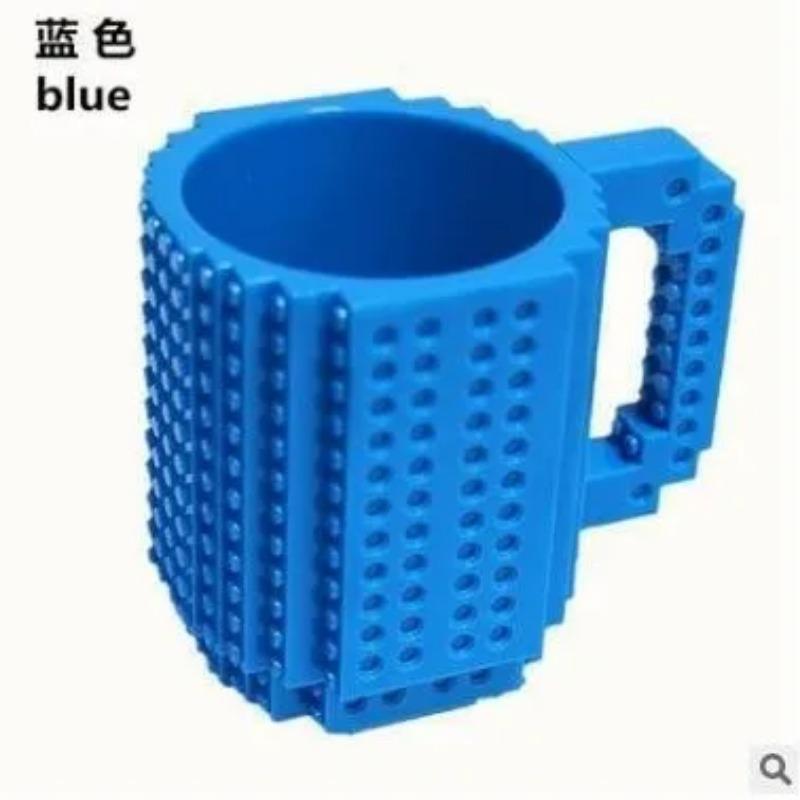1PC Personalized Creative Building Block Assembly Cup Children's Educational Water Cup Drop-resistant Mug gift