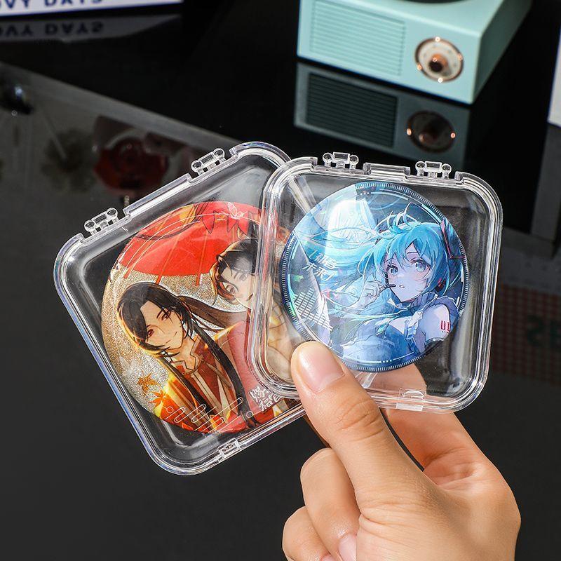 Sharing of Badge Boxes: High-aesthetic Storage Boxes for Collectible Badges, Transparent Dust-proof Badge Storage and Display Cases
