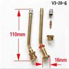 10 PCS Trucks Valve Stem V3.20.4 ,V3.20.5 V3.20.6 Valve Stems Brass Tubeless Tire Valve Adaptor for  Trucks Buses Large Vehicles