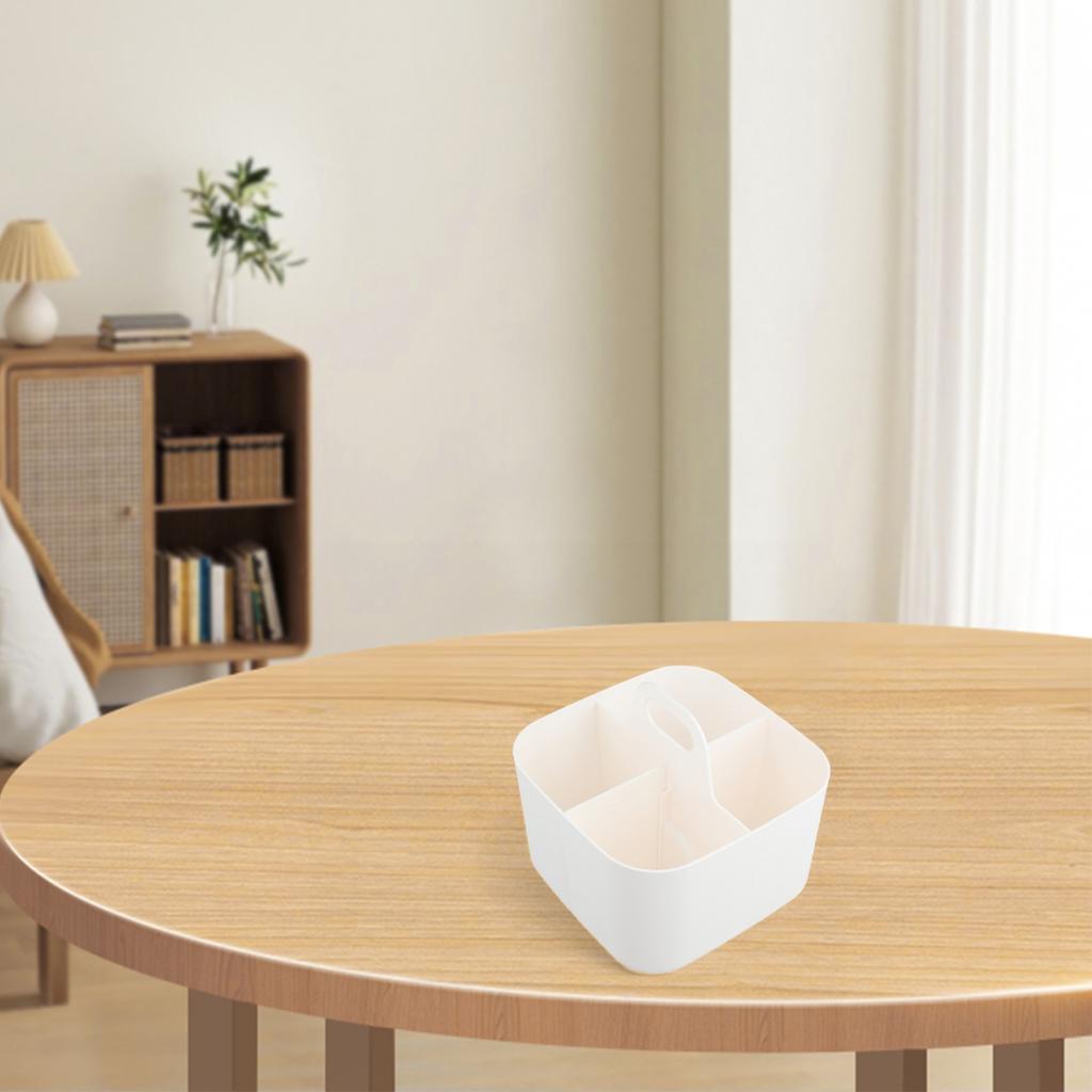 Space Efficient Stackable Basket Organizer with Handle for Daily Essentials