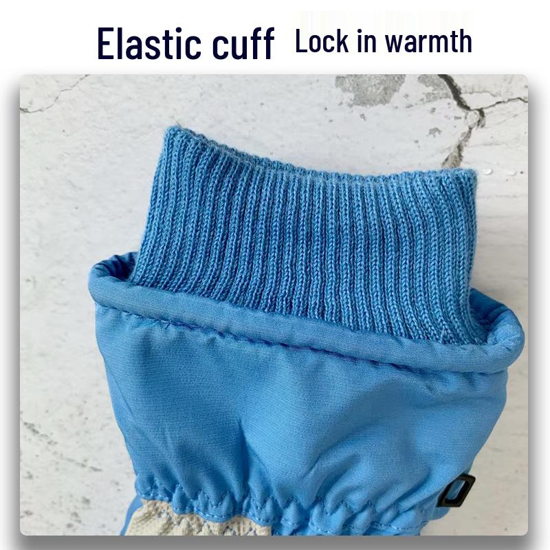 Cartoon Wasserdichte Winter Skihandschuhe für Kinder - Dick, Warm, Rutschfest, Kältefest