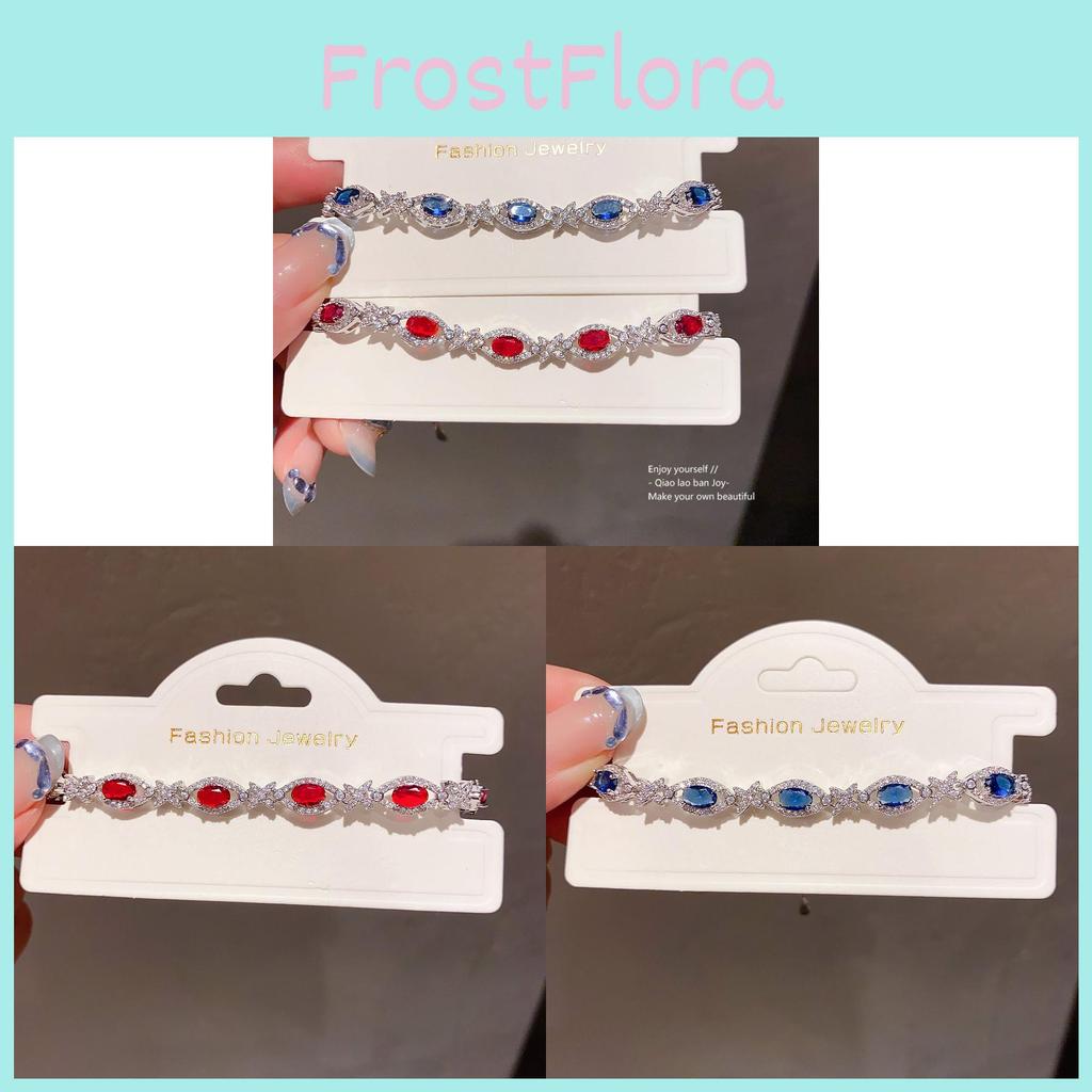Light Luxury Female Jewelry Geometric Zircon Hand Chain For Office Wear