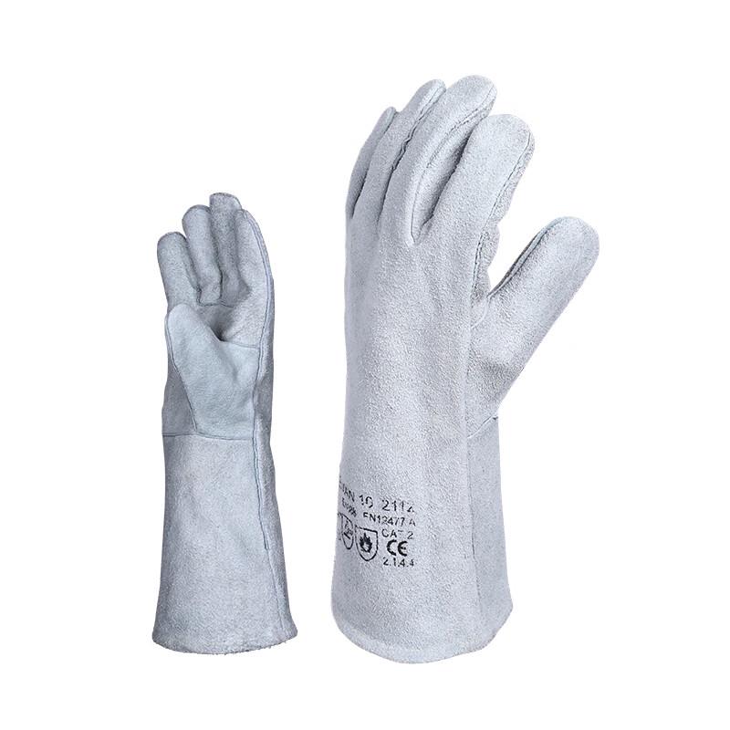Junyu 2112 Heat Resistant Welding Leather Gloves One Size