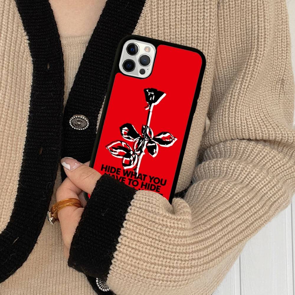 Custodia per Telefono Rock D-Depeche Cool Mode Per IPhone 16 Pro Max 15 14 Plus 14 13 12 11 17 Cover Posteriore in PC+TPU