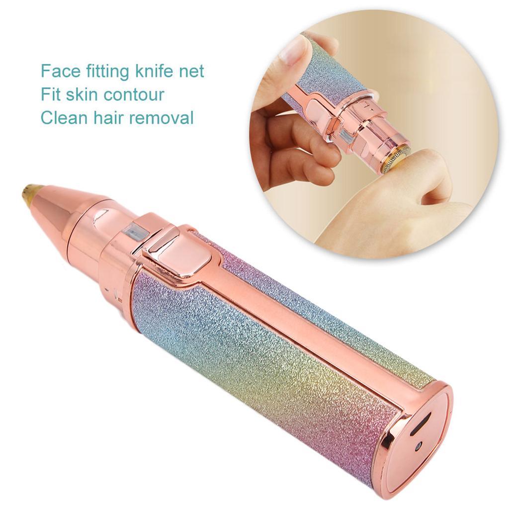 USB Hair Removal Shaver Women Electric Body Face Hair Shaver Machine with Light