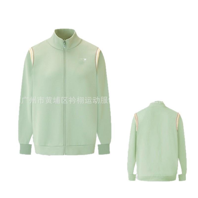 Unisex Long Sleeve Badminton Jacket Hoodie Stand Collar Sportswear Men Women Kids Winter Outdoor Training Award