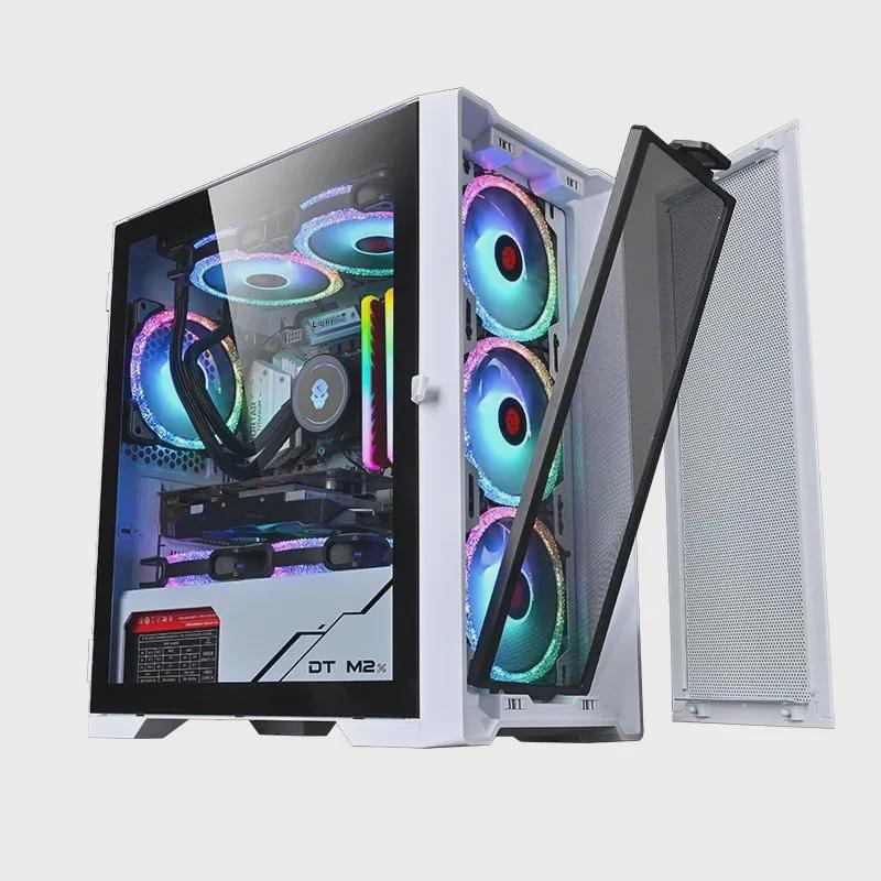 Wanjia Juechen Gundam-Themed Desktop Computer Case with Tempered Glass and Water Cooling Support