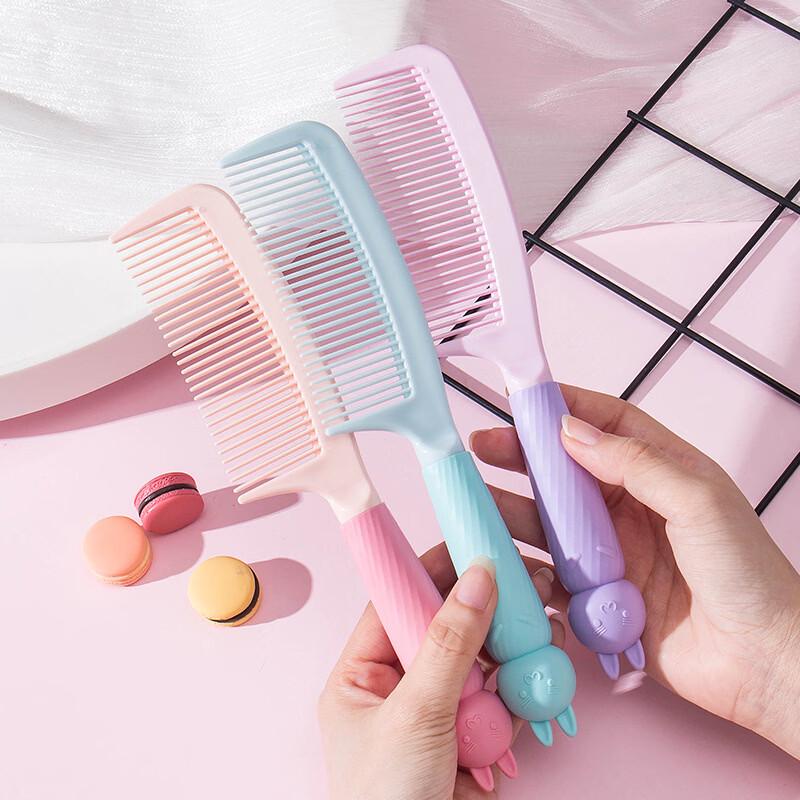 Sudi Cute Pink Anti-Static Portable Hair Comb (10-Pack)
