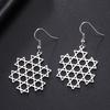 Dawapara Star of David Earrings Drop Dangle Hoop Earrings for Women Je Jewelry Hanukkah Gift Stainless Steel
