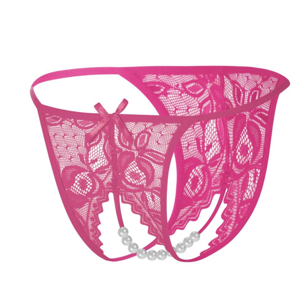 Hollow-out Mesh Lace Briefs Low-waist Women's Thong Sweet Lace Seamless Panties  Female