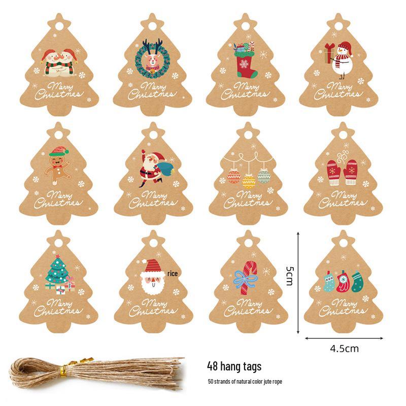 Etichette Regalo di Natale Transfrontaliere & Pendenti per Albero