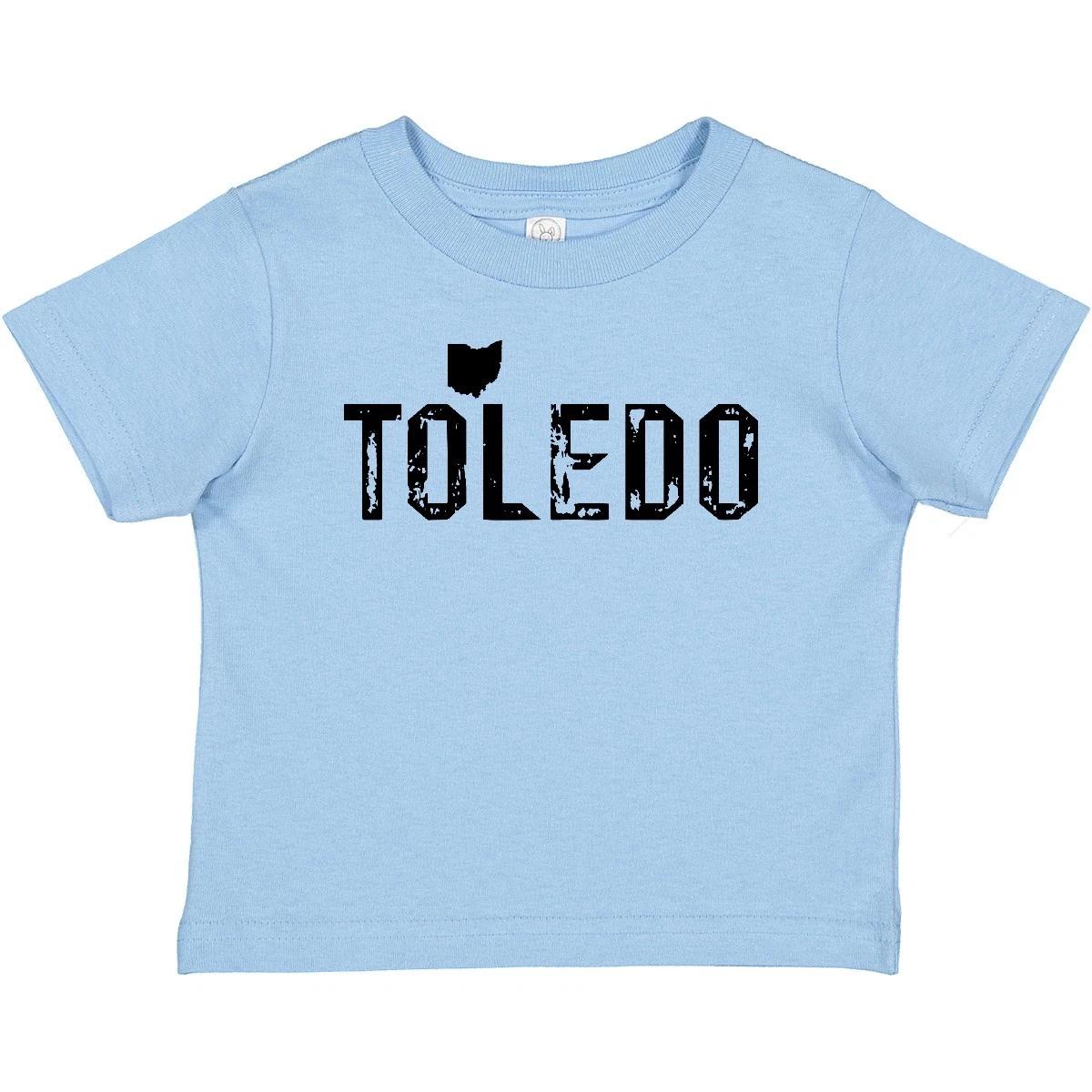 Inktastic Toledo, Ohio Distressed Font Baby T-Shirt State Home Northwest City 130