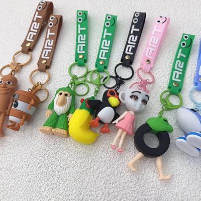 Italian Brainrot Tralalero Tralala Brainrot Animals Keychains Tung Tung Sahur Figure Model Dolls Sigma Skibidi Rizz Cat Silly