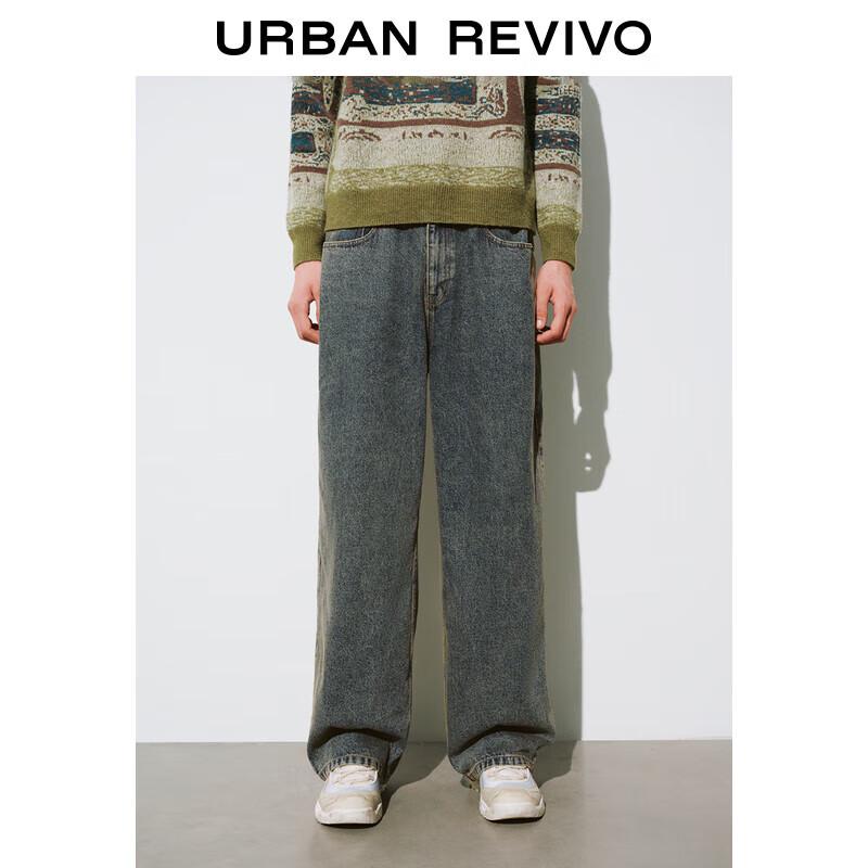 

UR Men s Loose Fit Elastic Waist Cotton Denim Jeans 31