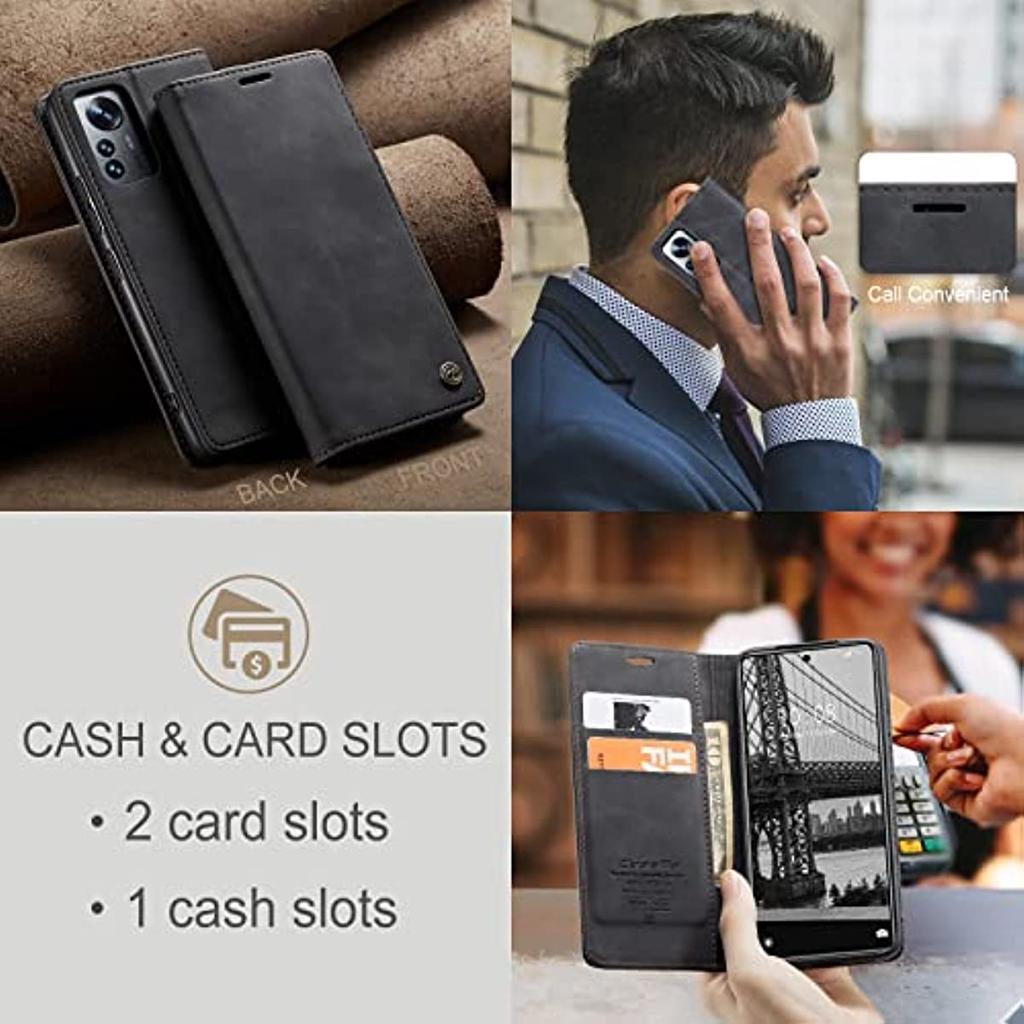 Portofel din piele Tip Flip Folio Carcasă Telefon Pentru Xiaomi 12 Lite Suport Carduri Numerar Închidere Magnetică pentru Mi 12T Pro 12 12X 12S Husă Cover