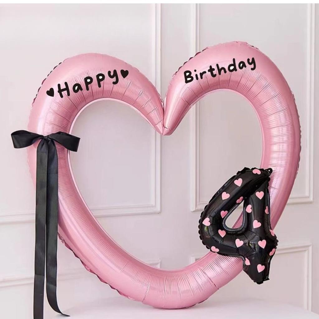 Hollow Out Love Heart Balloon Birthday Party Decoration Cute Love Ballons Baby Shower Wedding Party Gifts Party Balloon Ornament