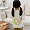 Bolsa Transversal Adorável para Crianças com Design de Coelho de Desenho Animado Fofo em Material PU Macio