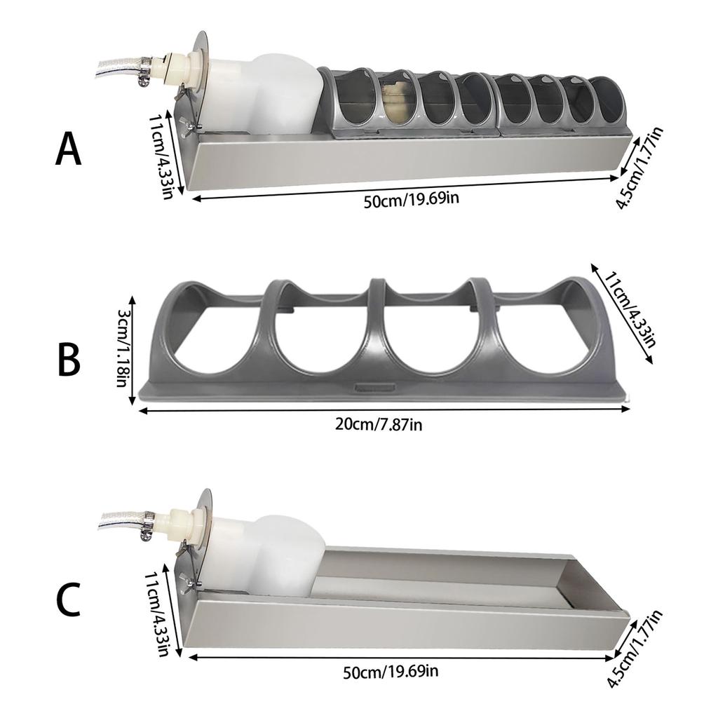Rustproof Automatic Poultry Waterer Smooth Surfaces Easyly Maintenance Ideal For Backyard Chickens And Large Farms