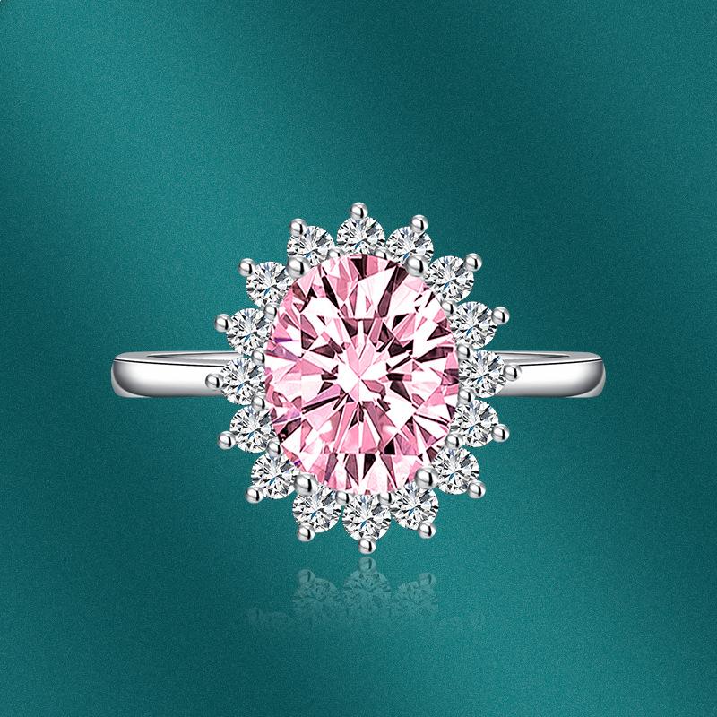 Sace Gems Klasyczny pierścionek z cyrkonią ze stopu miedzi Biżuteria damska Wedding Promise Party Gift