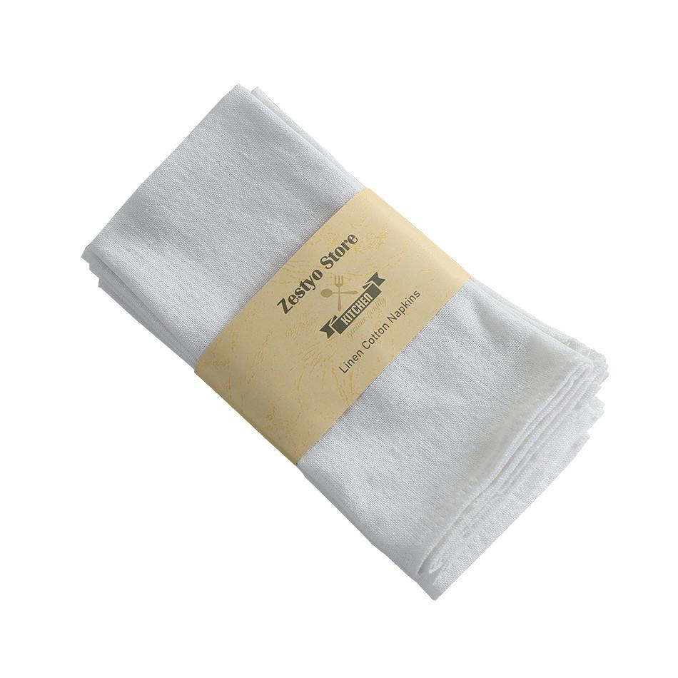 4PCS 40x40cm Colorful Durable Square Cloth Napkin,Reusable Fabric Placemat,for Kitchen Dining Table,Hotel Restaurant Serving