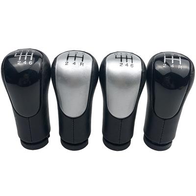 5/6 Speed Leather Gear Shift Knob Lever Pen Head For Ford Fiesta Fusion Transit Connect 2002-On Car Styling