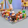 Non-Toxic Moc City Street View Mini Building Blocks Diy City Commercial Street Coffee Shop Puzzle Toys Home Ornaments Decoration