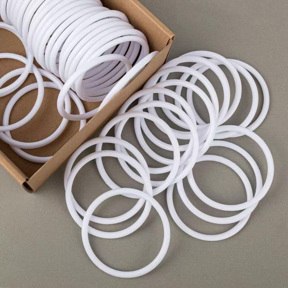 10PCS Smooth Surface Plastic Hoops Rings White Macrame Hoops Dream Catcher Making