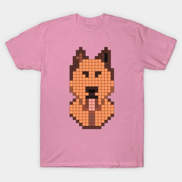 T-Shirt Damen Dogmeat 8Bit Design Harajuku Druck Kawaii T-Shirt Sommer Kurzarm Damen T-Shirt Top Tee