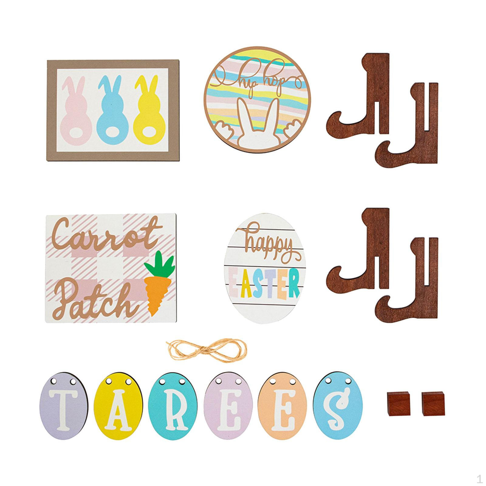 

Easter Tiered Tray Decor Carrot Patch Bunny Egg Signs