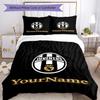 Juventus Customize Your Name Bedding Set Breathable Duvet Cover with Pillowcases Home Decoration Birthday Gift