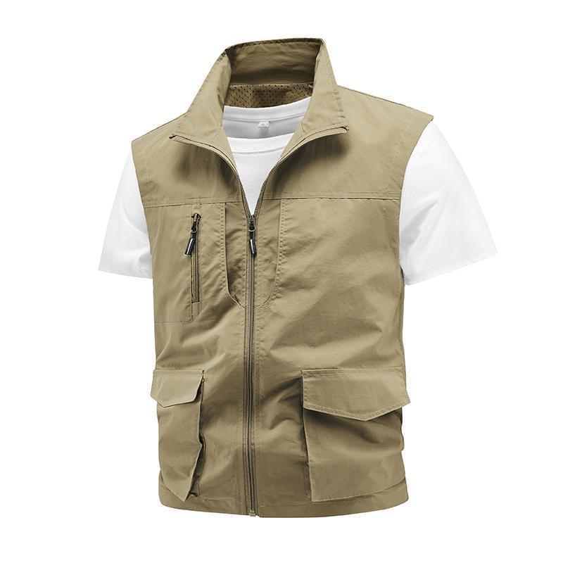Vest Double-sided Plus Velvet Thickened Vest Multi-pocket Vest Outdoor Casual Vest Windproof And Waterproof Top