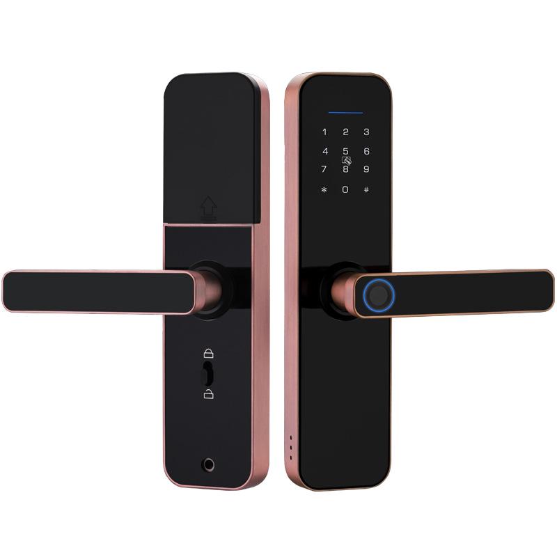 Smart Bluetooth Fingerprint Door Lock with App and Card Swipe Control