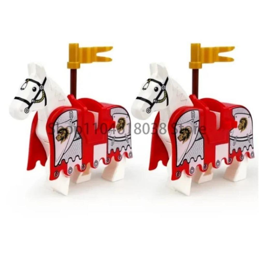 Zielony Smok Rycerze Kruk Tarcza Figurki Akcji MOC Średniowieczni Starożytni Rycerze Scena Klocki Kreatywne Zabawki dla Dzieci