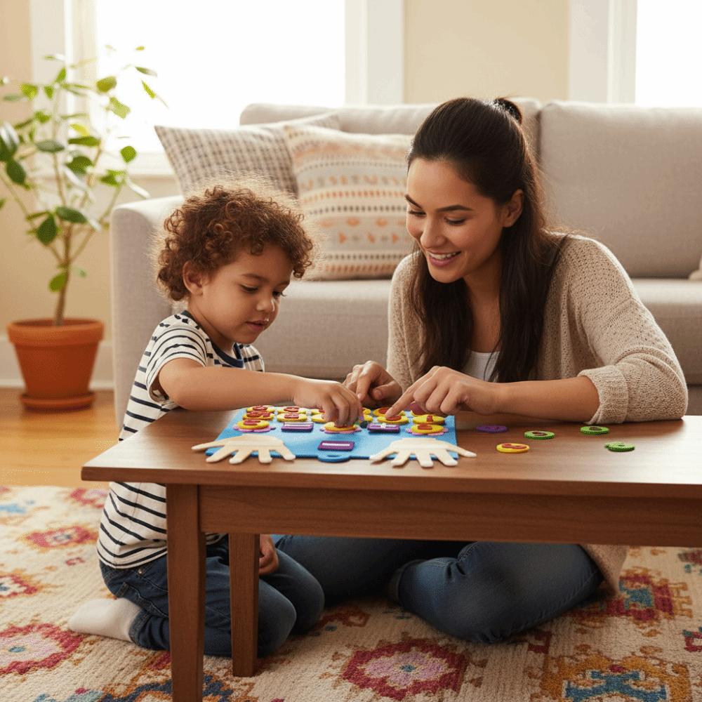 Counting Toy Educational DIY Toy Finger Numbers Addition Subtraction Board  Toddlers Learning