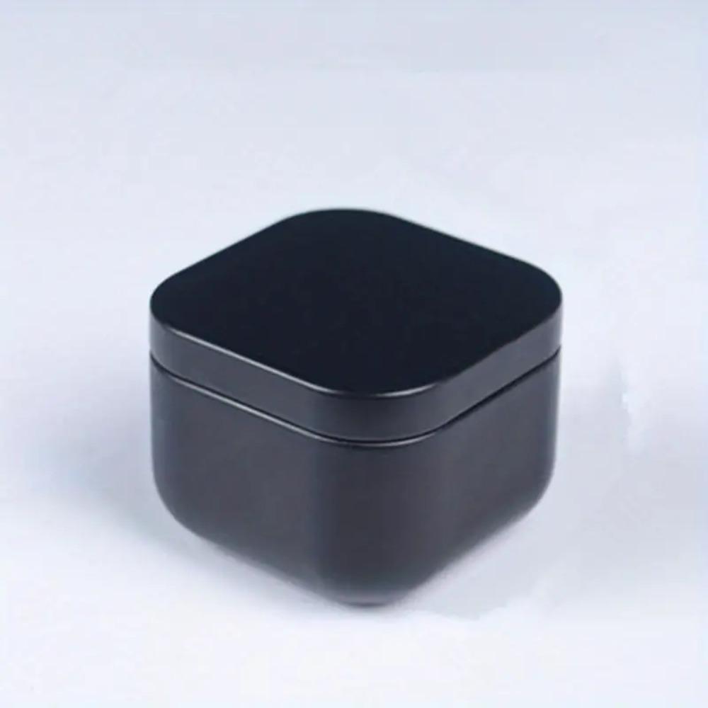 4 Stück verschlossene Blechdose Tragbare Aufbewahrungsboxen Glas Mini Quadratische Eisen Teedose Gewürze