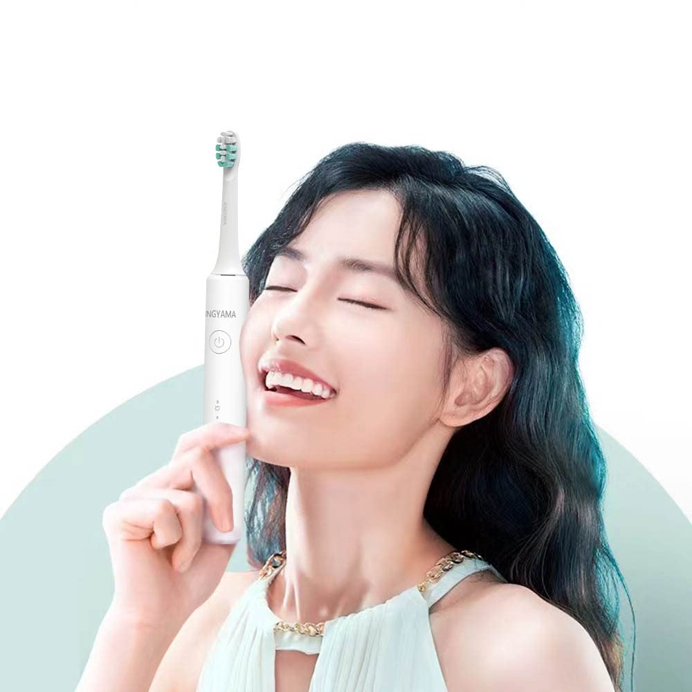Sonic Electric IPX7 8 Replacement Brushes Soft 2 Regular Case 5 Sonic Auto Oral Dental K8 Toothbrush, Waterproof, (6 Brushes, Brushes), Included,