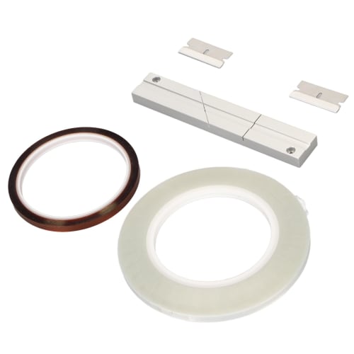 Splicing Block Kit, 1/4" 10" Aluminum Tape Splicing Set for Revoxsonido Opening Reel-to-Reel Cassettes, Includes 1 Roll of Splicing Tape and Leader Ta