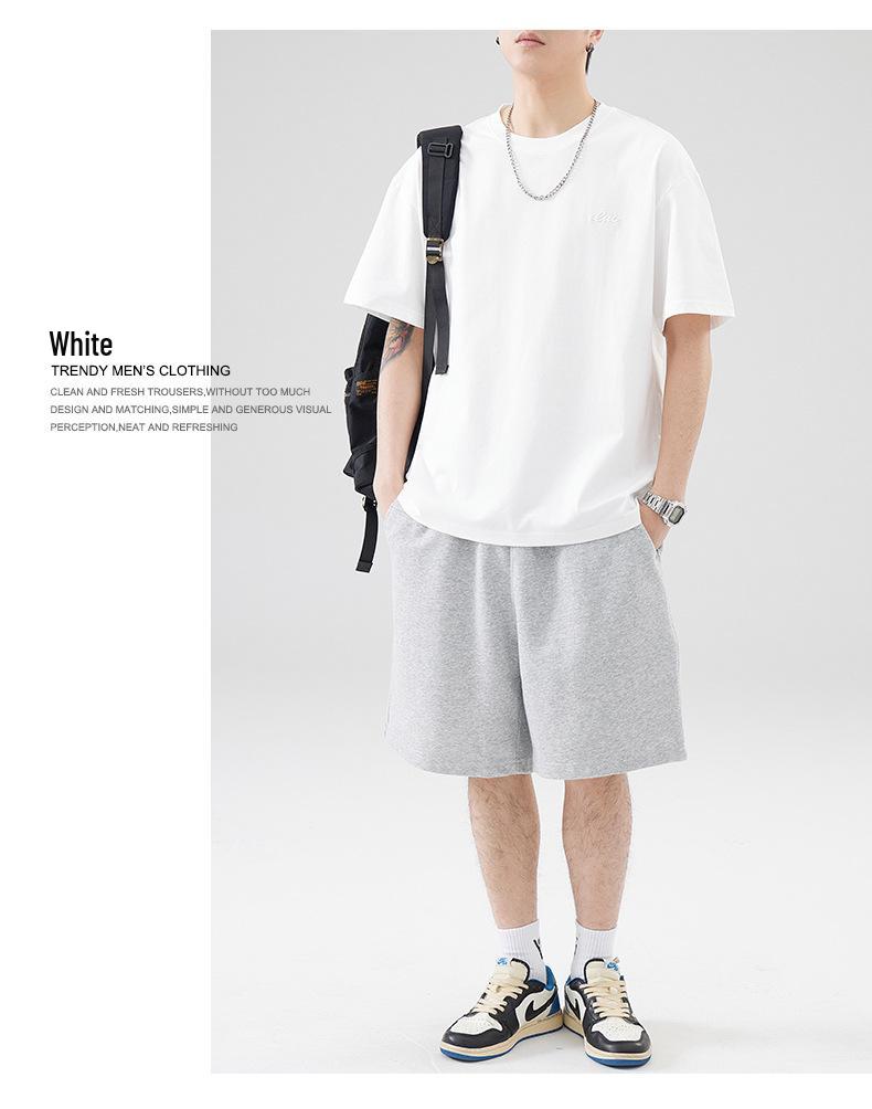 Men's 2025 Summer Cool Combed Cotton Ice Silk Loose Short Sleeve T-shirt