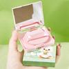100 Sheets Facial Oil-Blotting Paper With Case Mirror Puff For Makeup Setting Portable Oil-Control Oil-Absorbing Wood Pulp Paper
