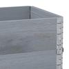 Pallet Top Frame Set 3 Pcs Grey 100 X 50 Cm Solid Pine Wood