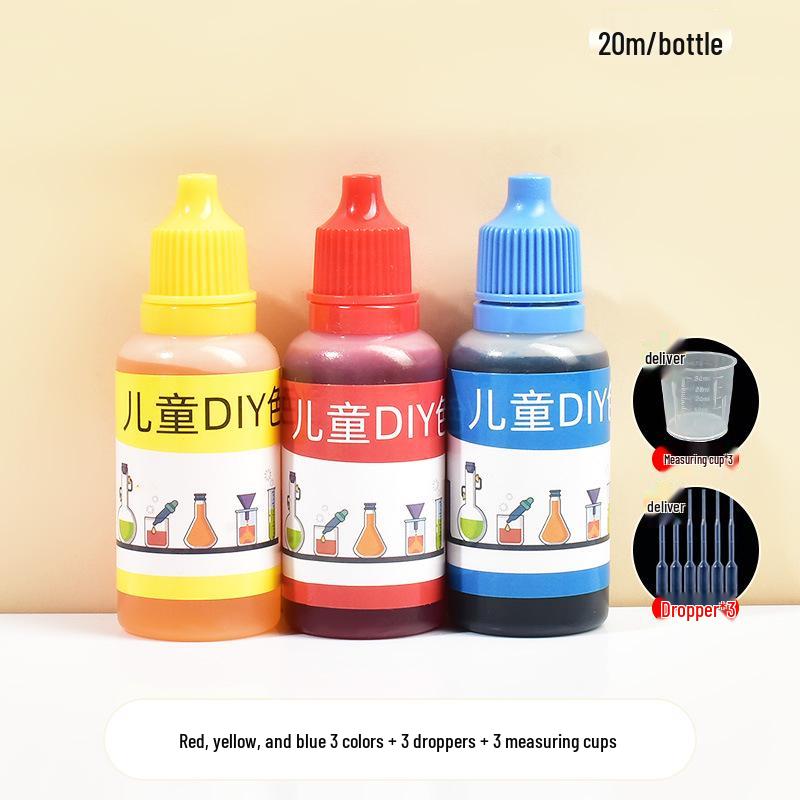 Kids' Science Experiment: Primary Color Tie-Dye Kit with Dropper